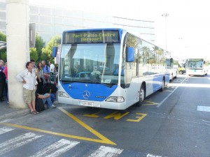 Palma Arrivals, Bus 1 to Palma