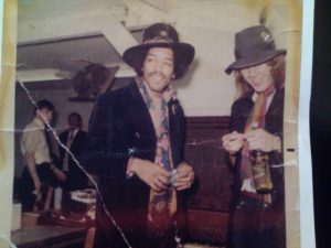 Jimi Hendrix and Kevin Ayers, circa 1968